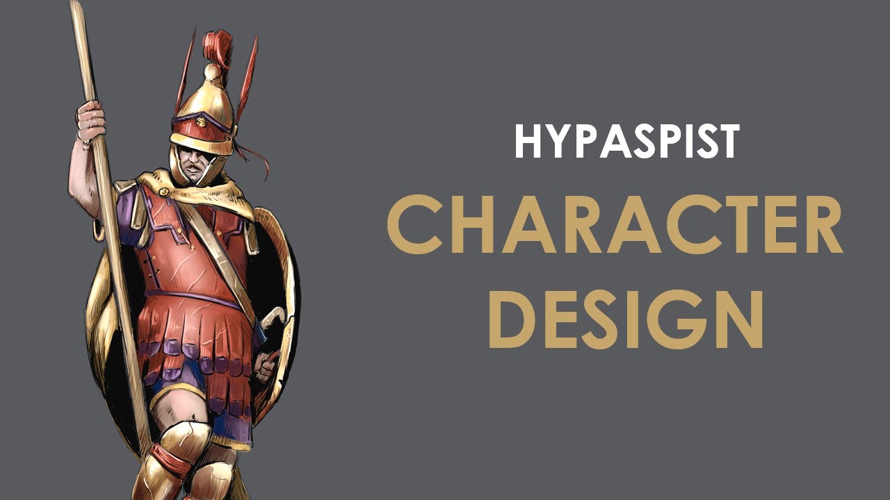 Macedonian Hypaspist /  Timelapse character design in Krita