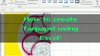 How to Make Tarpapel using Excel?Tagalog Tutorial