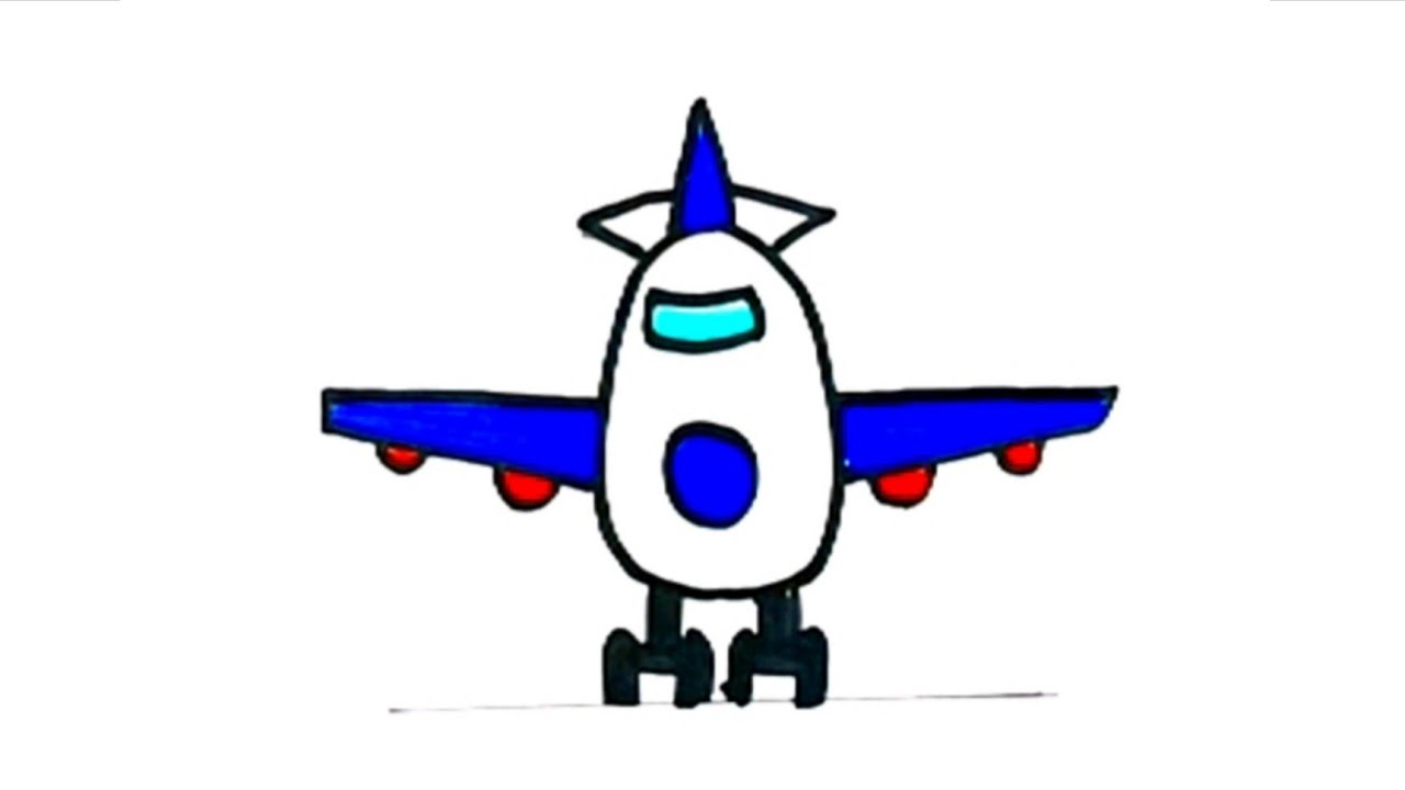 How to Draw an Airplane ✈️ | Easy Aeroplane Drawing Step by Step | Art for Kids & Beginners