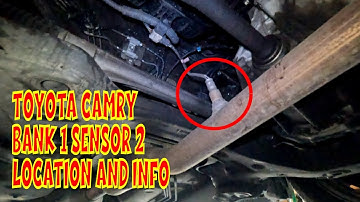 Toyota Camry Bank 1 Sensor 2 Oxygen Sensor Location on a 2012 - 2017 (2.5L) 🔧