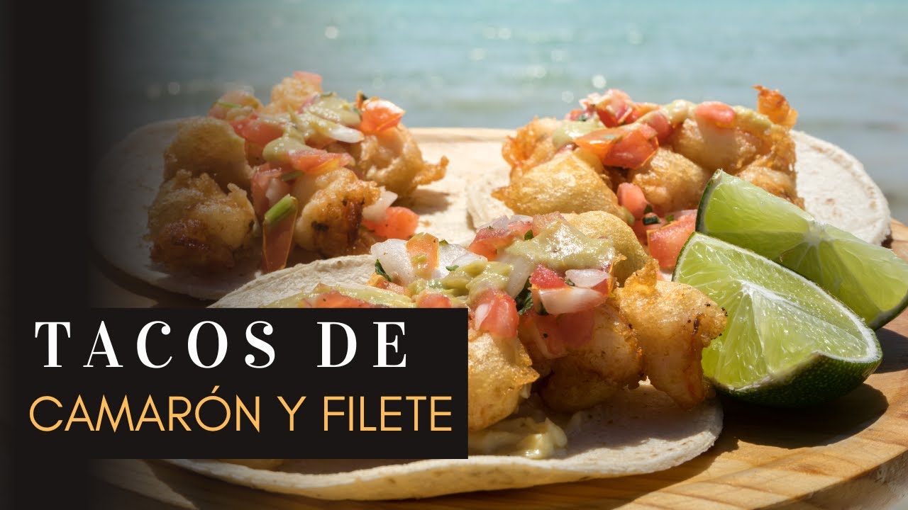 🌊🌮 Tacos de Camarón y filete de pescado capeados para esta Cuaresma ✨🐟
