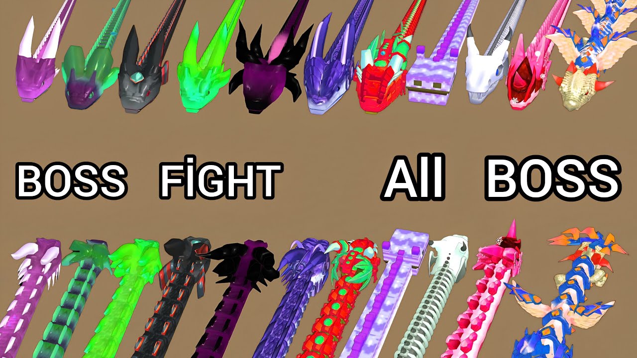 Snake Clash 🐍 | Max Level! Defeating All Bosses 💣