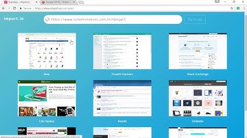 Tutorial On Import.io