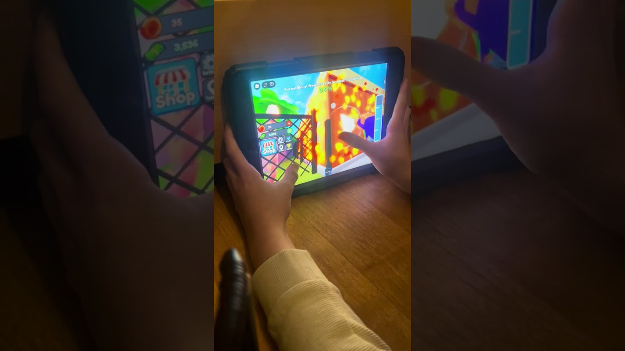 Eli and Aidan gaming 3 let’s put out fire in fire simulator part 2