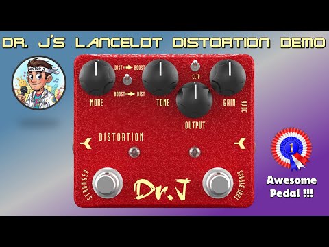 Dr.J Lancelot Distortion ギターエフェクター Dr. J's Lancelot Distortion Demo - YouTube