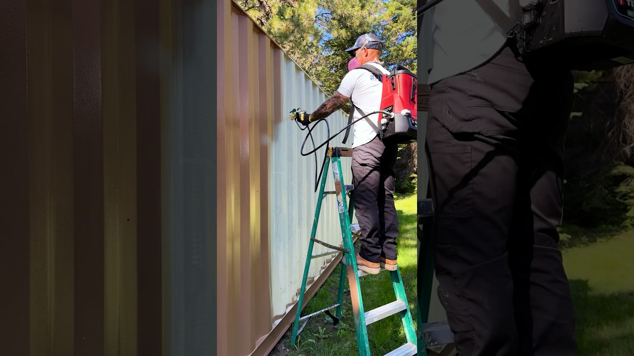 A paint sprayer and a back pack! #newtools #productsthatwork #painter #tools #tooltest #wouldyou