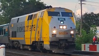 1 Hour & 40 Minutes Late! VIA 905 West Leads VIA 75 Through Ogden Ave With 918 Trailing 