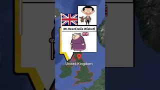 Cartoon Characters And Their Enemy From Different Countries