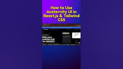 ⚡ Build Modern UI Fast with Aceternity UI!