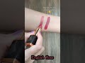 Manish malhotra hi shine lipsticks swatch  vintage wine  english rose  barely nude shorts lips