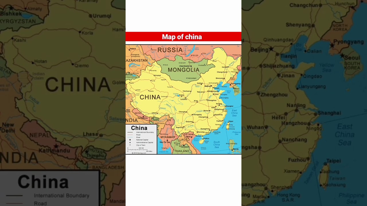 map of china | #china #map #shorts