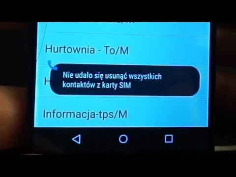 Jak Usunąć Kontakty z Karty SIM❓.. | Kopia Zapasowa Kontaktów 💾👀📲