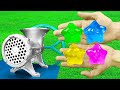 EXPERIMENT ⭐ YELLOW PINK ORBEEZ STAR VS MEAT GRINDER // ТЕСТ ⭐ ЖЕЛТАЯ ЗВЕЗДА ОРБИЗ ПРОТИВ МЯСОРУБКИ