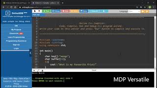 How to create a String Compare Programme in C++ Programming Language - MDP Versatile