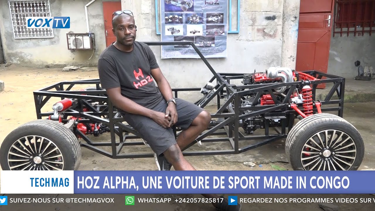 Un jeune congolais fabrique une voiture de sport