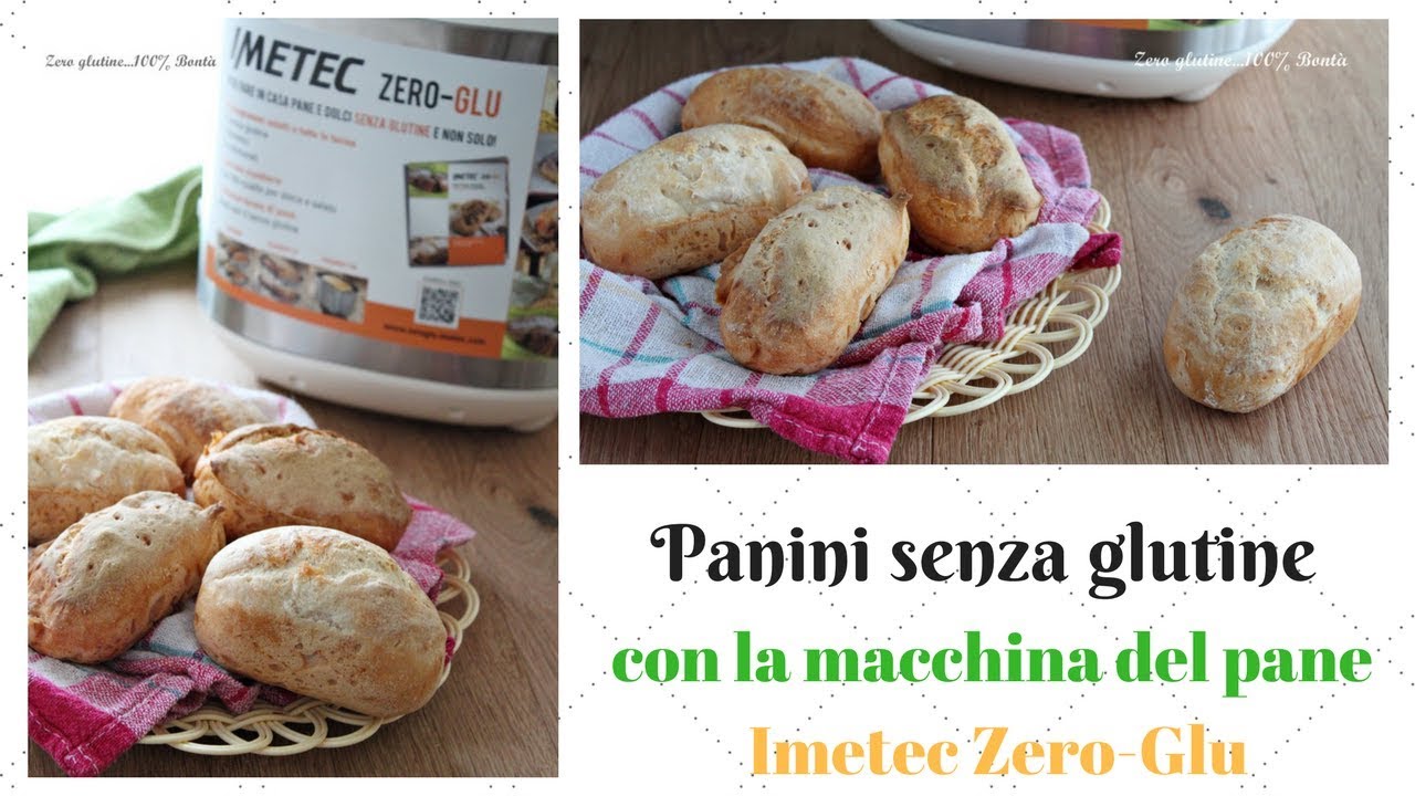 Panini senza glutine con la macchina del pane Zero Glu Imetec