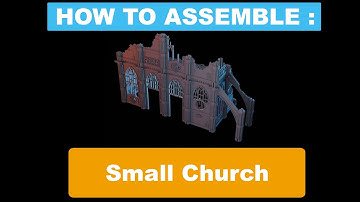 How to assemble : Small Church Ruin for wargame