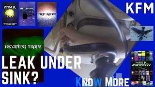 How To Find Leaks Under Sinks ~ Kitchen Bathroom Under Sink Locating Leaking Water Track Down
