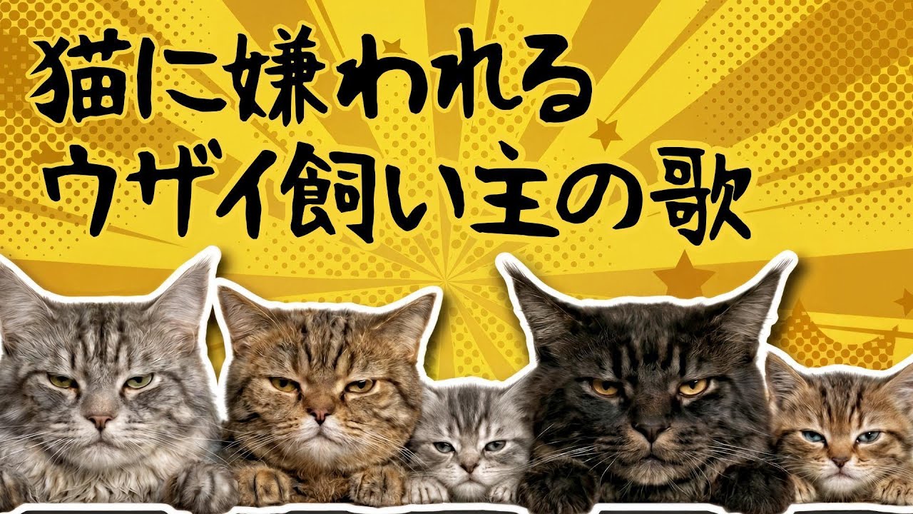 AI MV】猫に嫌われるウザイ飼い主の歌 - YouTube