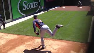 Justin Verlander bullpen session at Yankee Stadium