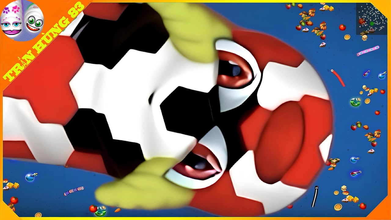 🐍WORMSZONE.IO | GIANT SLITHER SNAKE TOP 01 / Epic Worms Zone Best Gameplay! | Trần Hùng 83