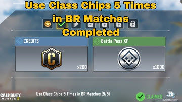 Use Class Chips 5 Times in BR Matches Cod Mobile 2023