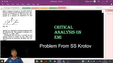 Critical Analysis Of A EMI Problem From SS Krotov