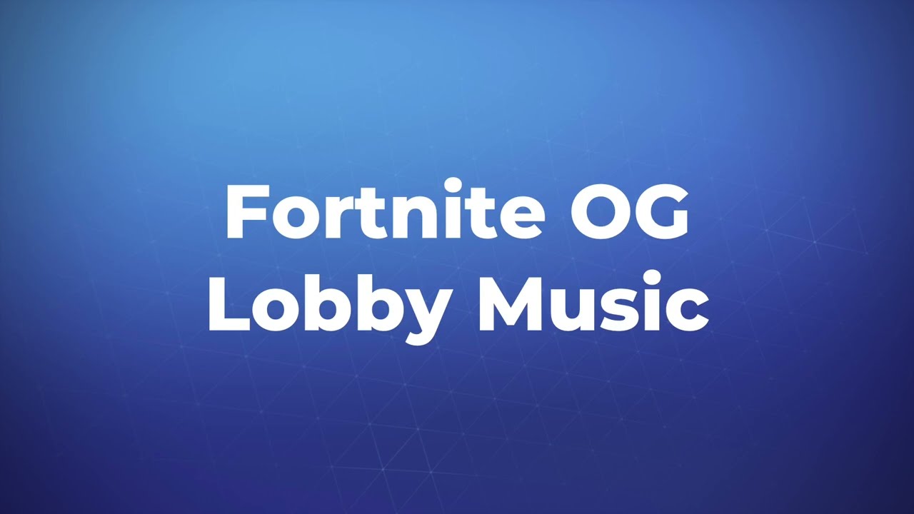 Fortnite Garageband Cover - OG Lobby Music