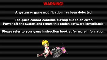 Mario Kart Wii Anti Piracy Screen (Error Code 0xFF) (NTSC-U)