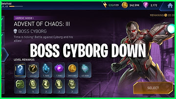 Injustice 2 Mobile | Boss Cyborg Down | Rewards Advent Of Chaos | Heroic 1 Tier 3