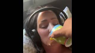 Sleeping Woman Jolted Awake By Raw Egg Prank