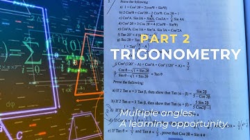 Trigonometry #SEE #Multiple Angles #class10