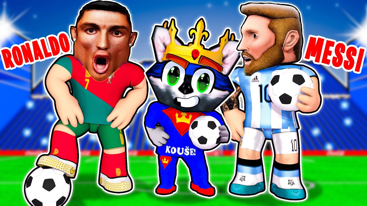 RONALDO a MESSI mě UČÍ FOTBAL v Robloxu!