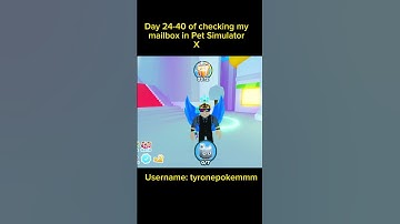 Day 24-40 of checking my mailbox in Pet Simulator X