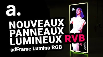 NOUVEAUTÉ. Caisson lumineux LED adFrame Lumina RGB – une nouvelle ère pour les lightbox.