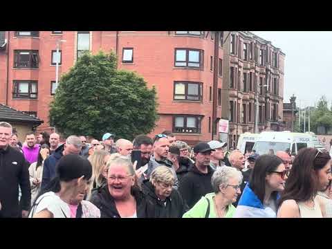 More protests on the streets of Glasgow today as tensions rise in the fourth area this week 