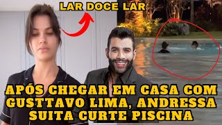 Andressa Suita CURTINDO dia de Piscina com os FILHOS e Gusttavo Lima