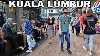 Walking from Bukit Bintang to Petronas Towers, Kuala Lumpur Malaysia 4K