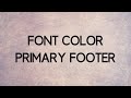 How to Change the Font Color of the Astra Theme Primary Footer