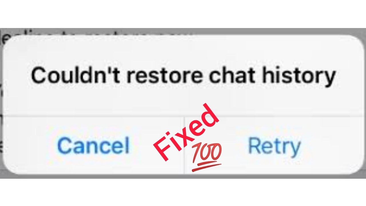 How to fix Cloud not Restore whats App Chat History from iCloud on