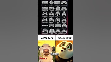 Evolution of video game controllers (1975-2020)
