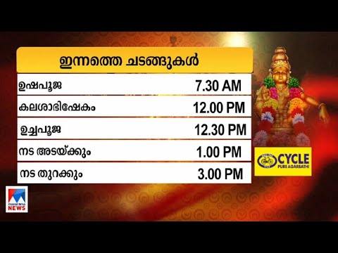 ശബരിമലയിലെ ഇന്നത്തെ ചടങ്ങുകള്‍ |Sabarimala rituals