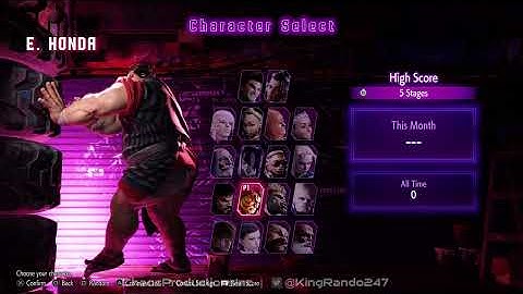 Street Fighter 6 Character Select Screen