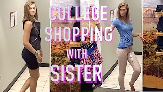 Brother takes younger sister college shopping