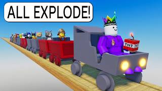 I Drive a Cart at FULL SPEED on Roblox BUT Every Cart EXPLODES!