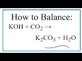 Balancing Chemical Equations Concepts