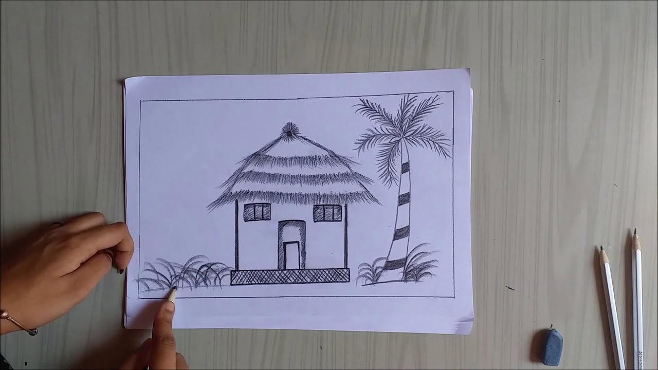 TRIBAL HOUSE - BEAUTIFUL PAINTING। आदिवासी घर का खूबसूरत चित्र। beginners DEEPTI YADAV