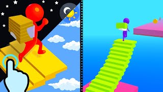 Bridge Race - Ladder Stack Man Run - All Levels iOS Android GamePlay screenshot 3