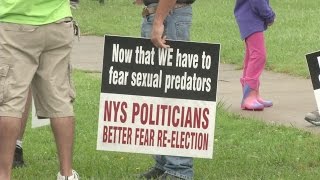 Neighbors protest sex offenders in group homes