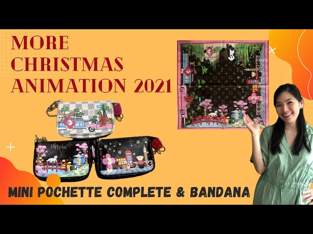 new LOUIS VUITTON CHRISTMAS ANIMATION 2021!! VIVIENNE MINI POCHETTESplus  NEW SPEEDY 20!! 